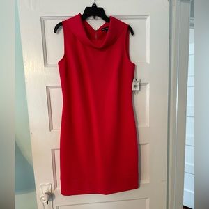 Fuscia Pink piquet fabric cowl neck American Living dress NWT